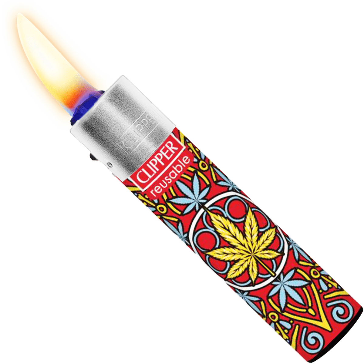 Encendedor Recargable Clipper High Mandalas paquete 24 piezas diseños coloridos