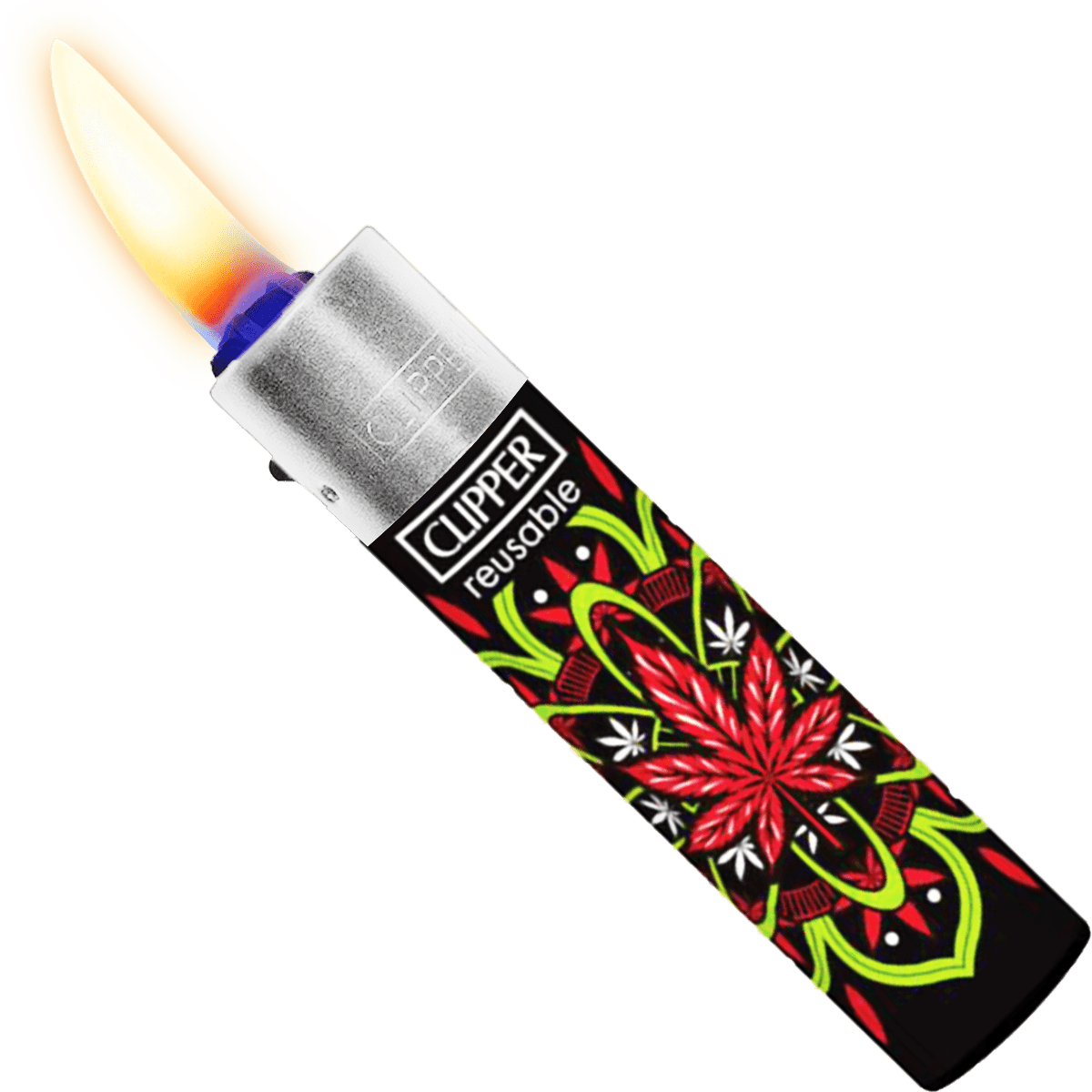 Encendedor Recargable Clipper High Mandalas paquete 24 piezas diseños coloridos
