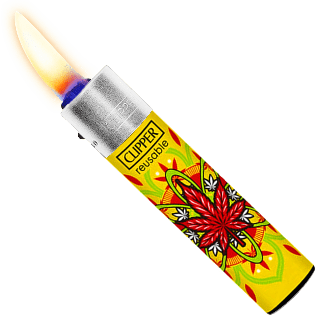 Encendedor Recargable Clipper High Mandalas paquete 24 piezas diseños coloridos