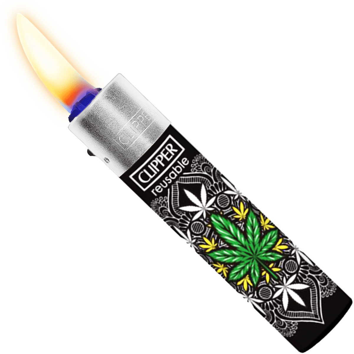 Encendedor Recargable Clipper High Mandalas paquete 24 piezas diseños coloridos
