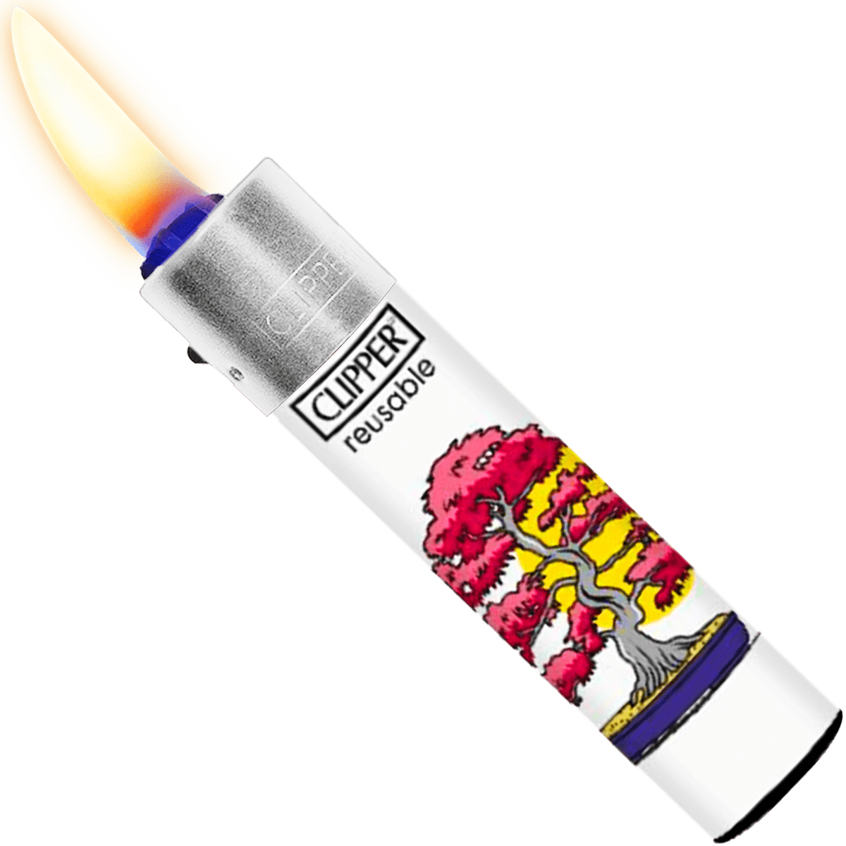 Encendedor Recargable Clipper Hungry UFO diseño original colores surtidos paquete 24 piezas marca Clipper modelo CP11