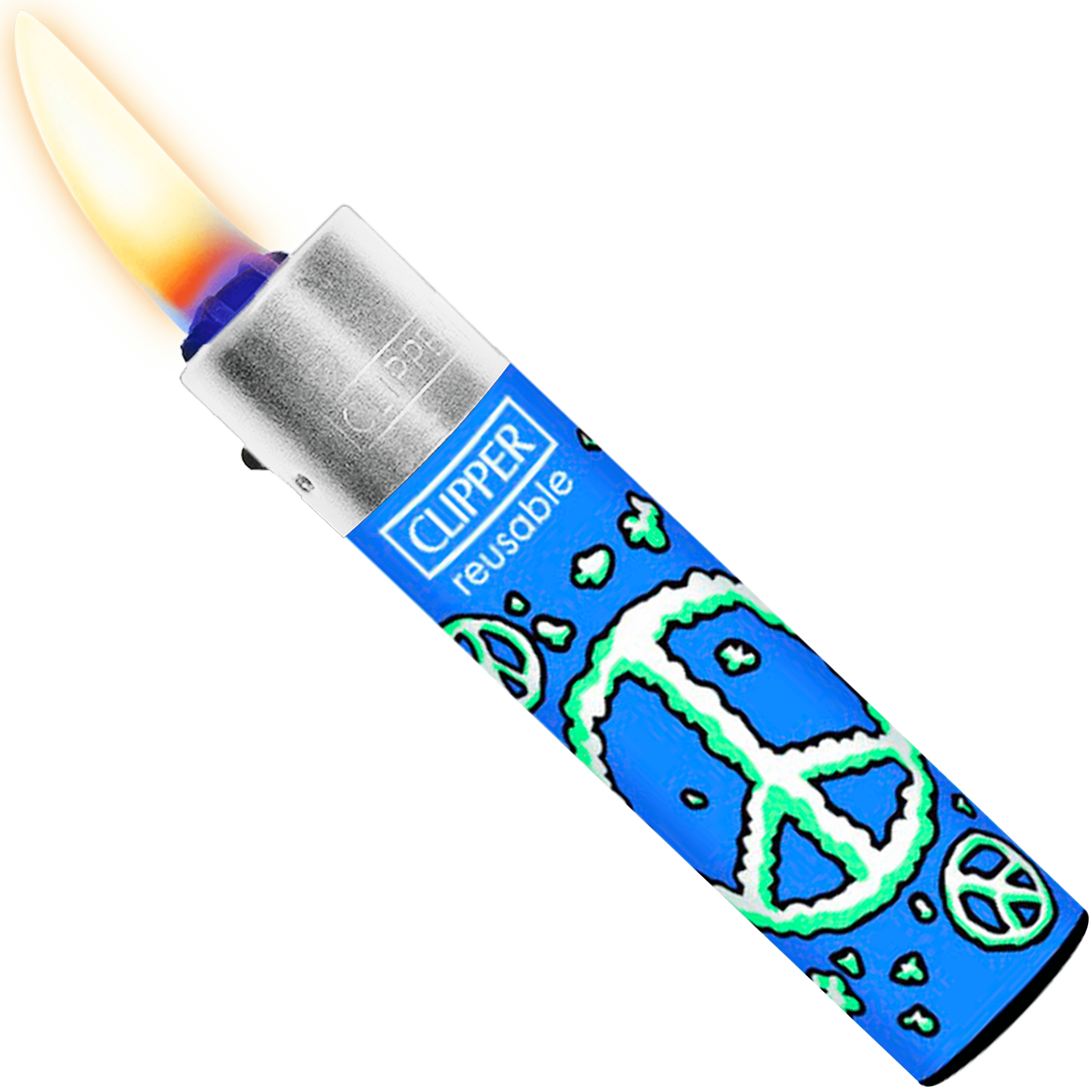 Encendedor Recargable Clipper Hungry UFO diseño original colores surtidos paquete 24 piezas marca Clipper modelo CP11