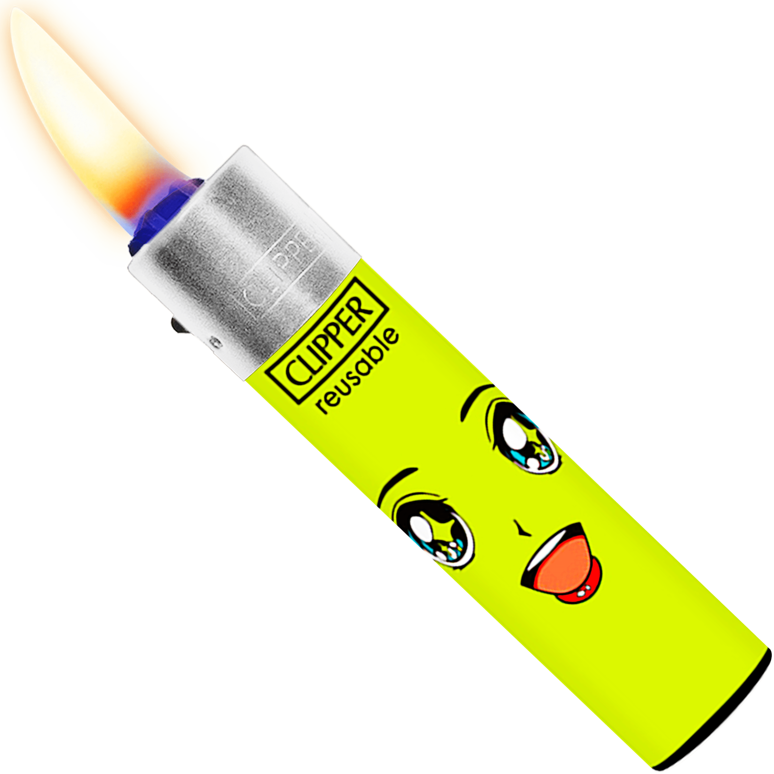 Encendedor Recargable Clipper Hungry UFO diseño original colores surtidos paquete 24 piezas marca Clipper modelo CP11