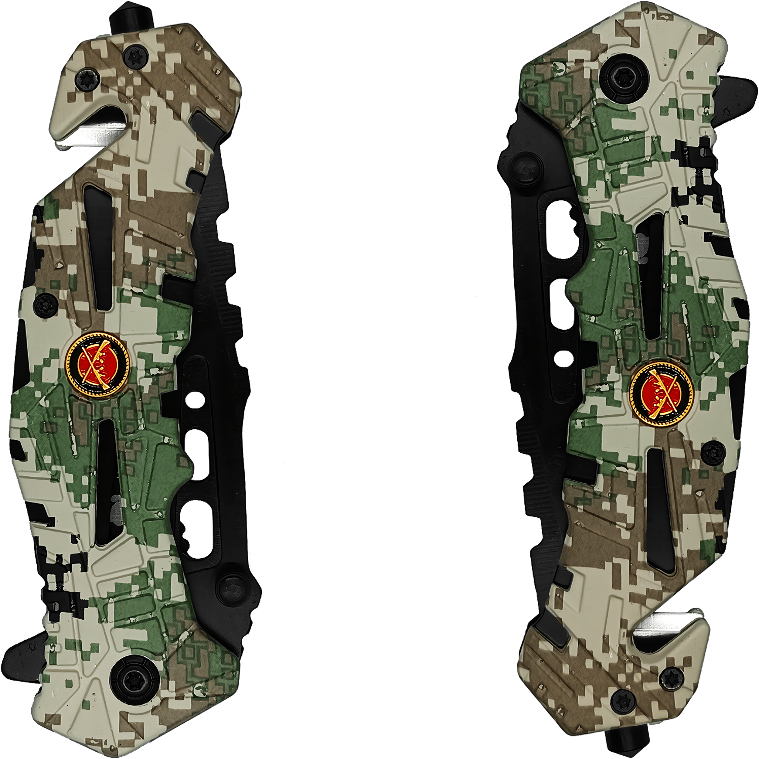 Navaja Automatica De Uso Rudo Acero Camuflaje Razor Tactical con rompe vidrios RT 7069MA