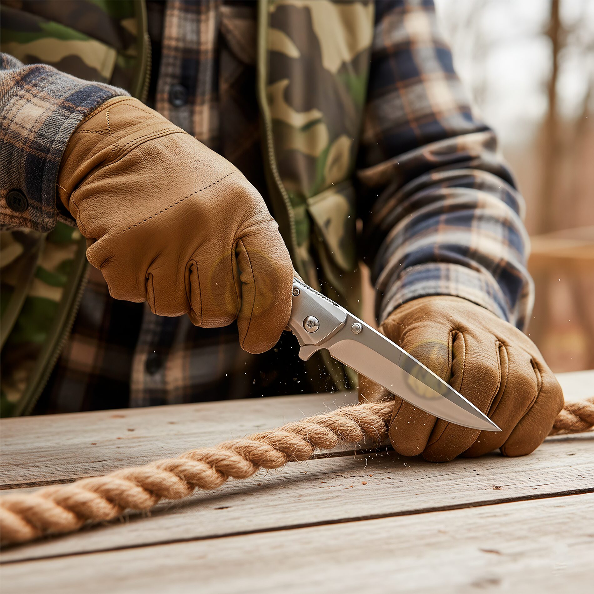 Navaja Automatica Mango Cachas de Madera marca Razor Tactical, con diseño de colores, hoja de acero inoxidable 440 de 8.5 cm, filo durable y seguro anti cierre inesperado.