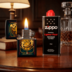 Encendedor Zippo Diseña Tu México Un Buen Gallo original marca Zippo, modelo MZ218-MEX24, con diseño mexicano y acabado metálico.